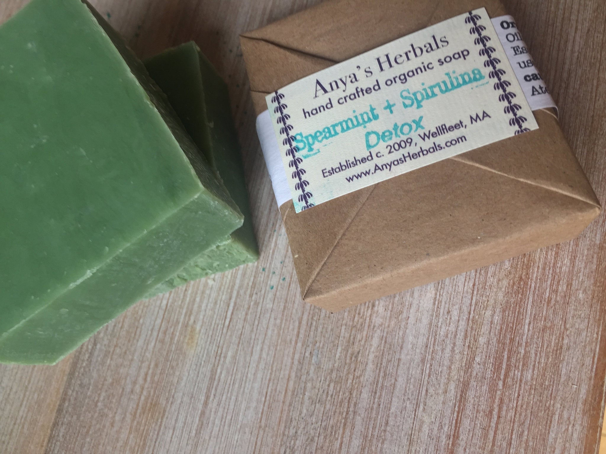 Spearmint & Spirulina, Detox Organic Bar Soap
