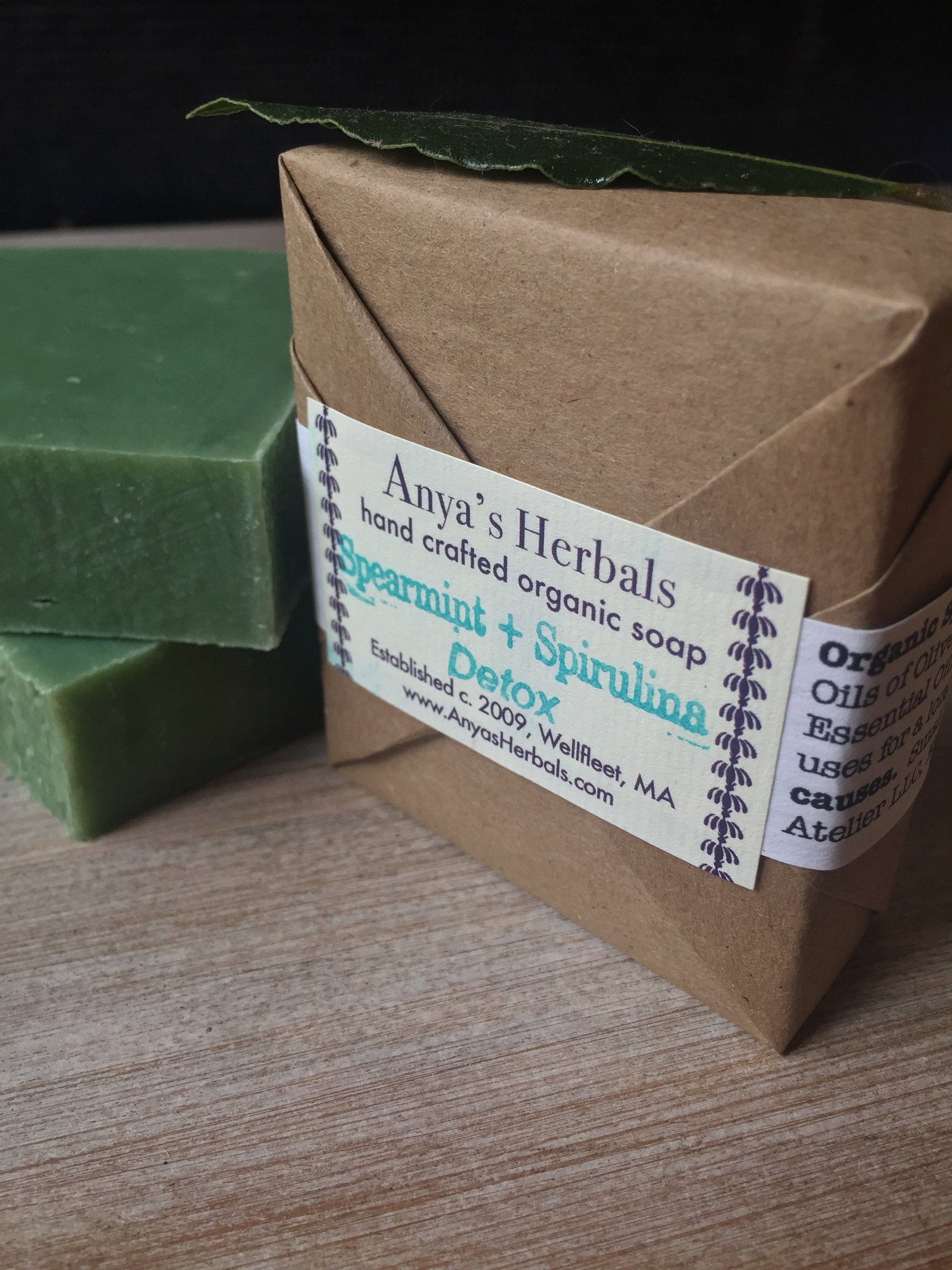 Spearmint & Spirulina, Detox Organic Bar Soap