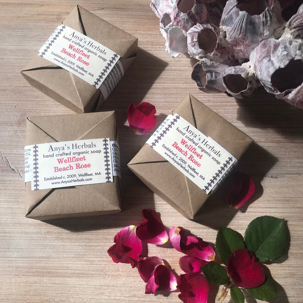 Wellfleet Beach Rose, Organic Bar Soap