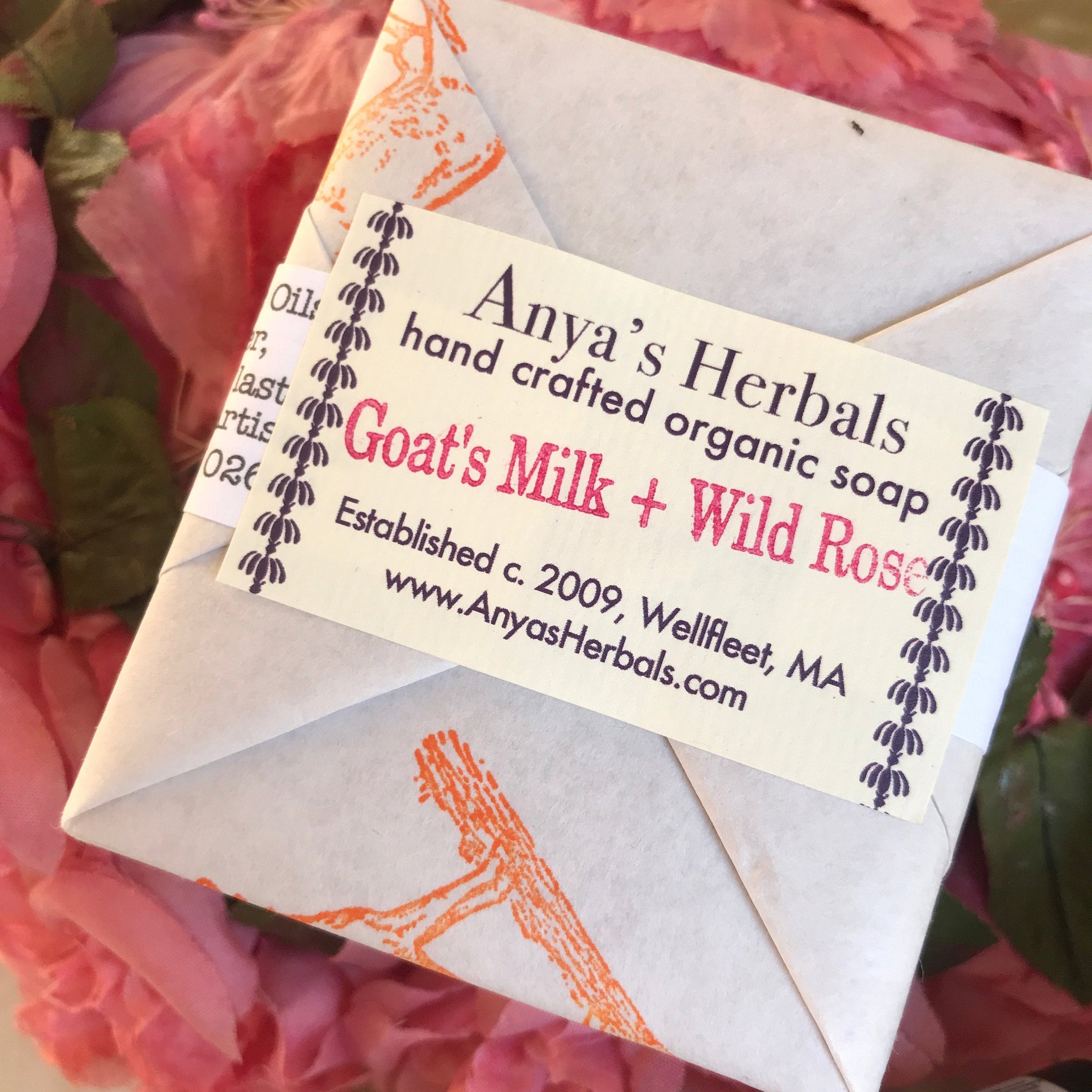 Goat Milk + Wild Rose Organic Bar Soap