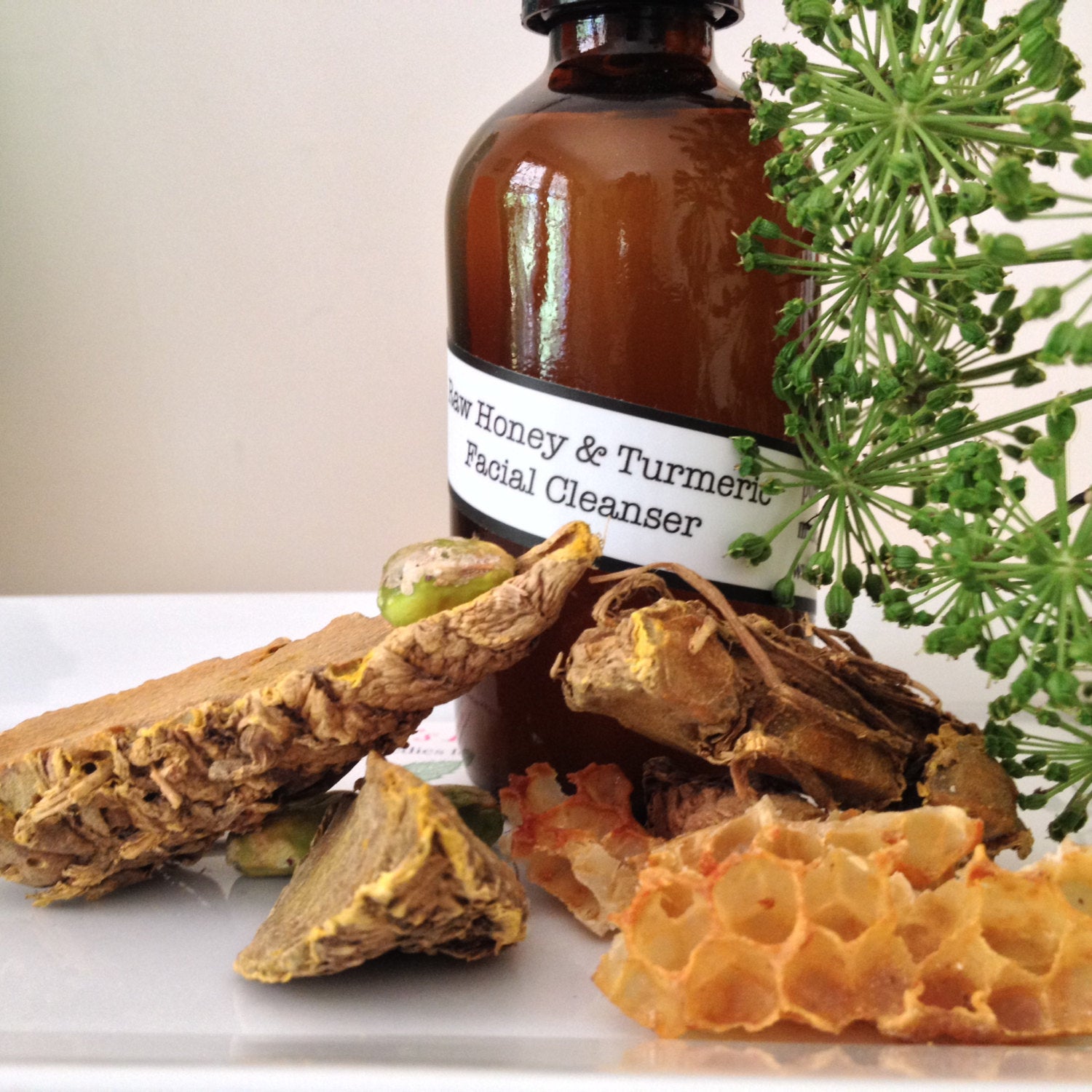 Balancing Facial Cleanser: Raw Honey + Turmeric
