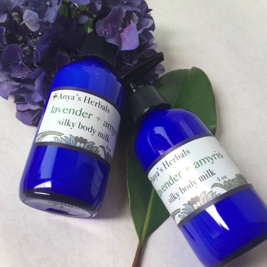 Silky Lavender + Amyris Organic Body Milk Moisturizer