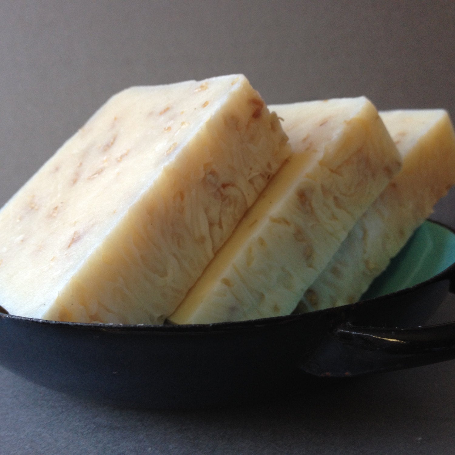 Exfoliating Goat's Milk + Oatmeal Soap, Scent free Organic Bar Soap.